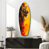 Lion Pride V2 Glass Wall Art