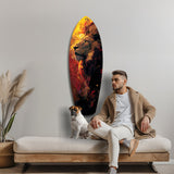 Lion Pride V6 Glass Wall Art