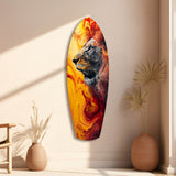 Lion Pride V7 Glass Wall Art