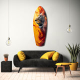 Lion Pride V7 Glass Wall Art