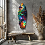 Kinetic Cosmos Glass Wall Art