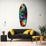 Kinetic Cosmos Glass Wall Art