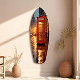 London Phone Booth Glass Wall Art