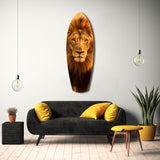 Mr Lion Glass Wall Art