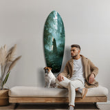 Light Saber in the Woods Glass Wall Art