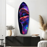 Colorful Lips V2 Glass Wall Art