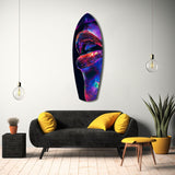 Colorful Lips V2 Glass Wall Art