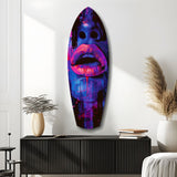 Colorful Lips V3 Glass Wall Art