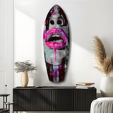 Colorful Lips V4 Glass Wall Art