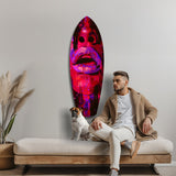 Colorful Lips V5 Glass Wall Art