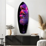 Colorful Lips V9 Glass Wall Art