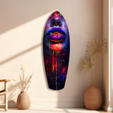 Colorful Lips V10 Glass Wall Art