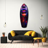 Colorful Lips V10 Glass Wall Art