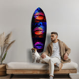 Colorful Lips V12 Glass Wall Art