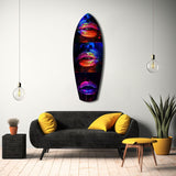 Colorful Lips V12 Glass Wall Art