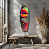Colorful Lips V13 Glass Wall Art