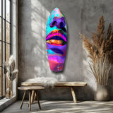 Colorful Lips V14 Glass Wall Art