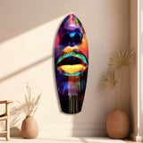 Colorful Lips V15 Glass Wall Art