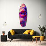 Colorful Lips V17 Glass Wall Art