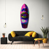 Colorful Lips V19 Glass Wall Art