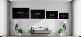 Colorful Rainbow Stripes Glass Wall Art