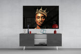 Tupac Shakur Glass Wall Art.