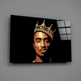 Tupac Shakur Glass Wall Art.