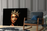 Tupac Shakur Glass Wall Art.
