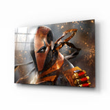 Deathstroke Glass Wall Art.