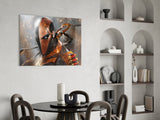 Deathstroke Glass Wall Art.