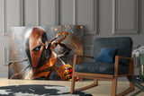 Deathstroke Glass Wall Art.