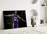 Kobe Bryant Glass Wall Art.