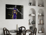 Kobe Bryant Glass Wall Art.