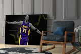 Kobe Bryant Glass Wall Art.