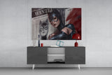Cat Woman Glass Wall Art.