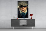 Peaky Blinders-Thomas Shelby Glass Wall Art.