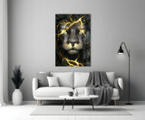 Lion Glass Wall Art.