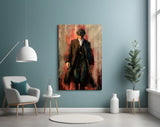 Peaky Blinders-Thomas Shelby Glass Wall Art.