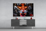 Anger of a Tiger Glass Wall Art.