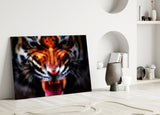 Anger of a Tiger Glass Wall Art.