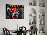 Anger of a Tiger Glass Wall Art.