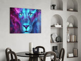 Lion Glass Wall Art.