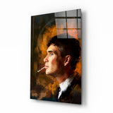 Glasbild Sharp-Suited 1920s Gangster Portrait - 72x46 cm
