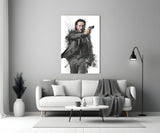 Keanu Reeves Glass Wall Art.