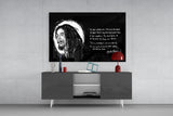 Words of Bob Marley Glass Wall Art.