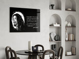 Words of Bob Marley Glass Wall Art.