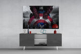 Captain America Glass Wall Art.