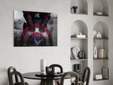 Captain America Glass Wall Art.