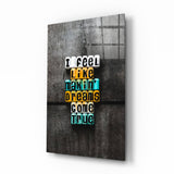 Buchstabenwürfel „Makin Dreams Come True“ Glasbild - 72x46 cm