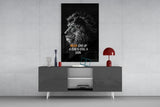Lion Glass Wall Art.